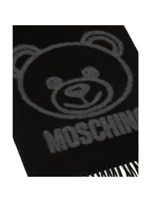 Bufanda de lana Moschino negro