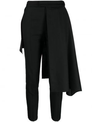 Volnene hlače Pnk črna