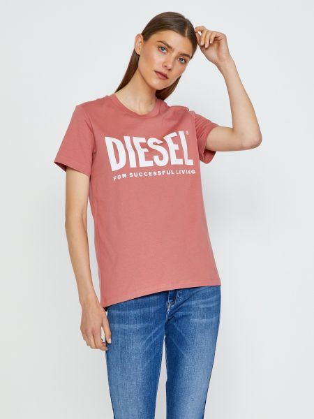 Тениска Diesel розово