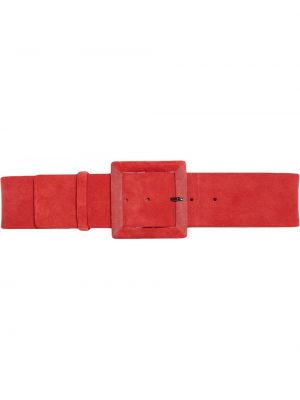 Cinturón con hebilla Carolina Herrera rojo