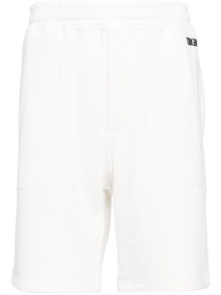 Shorts brodeés en jersey Zegna blanc