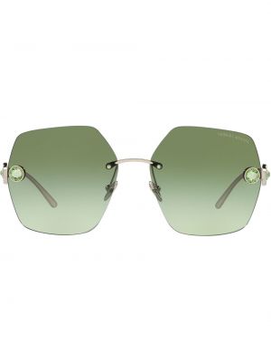 Oversize sonnenbrille mit kristallen Giorgio Armani