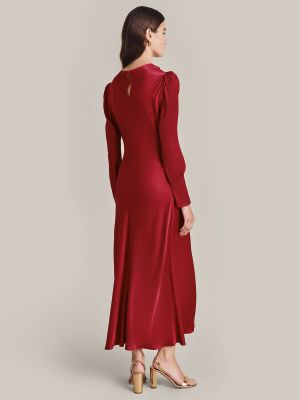 Платье с воротником Ghost красное