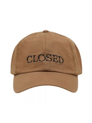 Brązowa czapka z daszkiem Closed