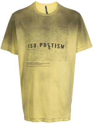 Raštuotas marškinėliai Iso.poetism žalia