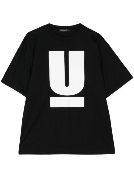 Bavlněné tričko s potiskem Undercover černé