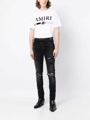 Jeans skinny effet usé Amiri noir