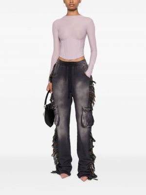 „cargo“ stiliaus kelnės su kutais Alchemist pilka