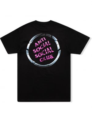 Camiseta a cuadros Anti Social Social Club negro