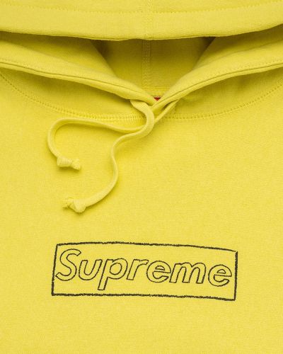 Bluza z kapturem Supreme żółta