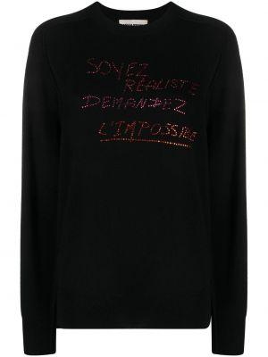Sweter wełniany Sonia Rykiel czarny