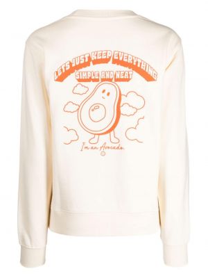 Sweatshirt aus baumwoll mit print Chocoolate weiß