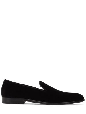 Pantofi loafer de catifea Dolce & Gabbana negru