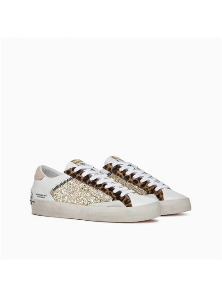 Distressed sneaker mit leopardenmuster Crime London