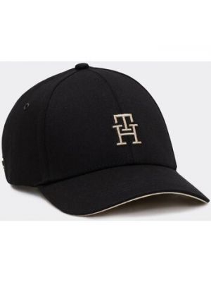 Czarna czapka z daszkiem Tommy Hilfiger