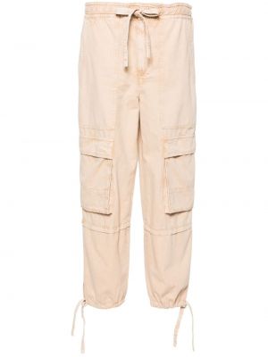 Pantalon cargo avec poches à motif étoile Marant étoile beige