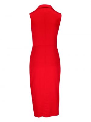 Sukienka koktajlowa z dekoltem w serek Michael Kors czerwona