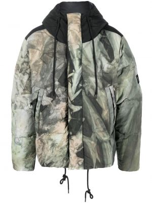 Pernata jakna s printom s camo uzorkom Holden zelena