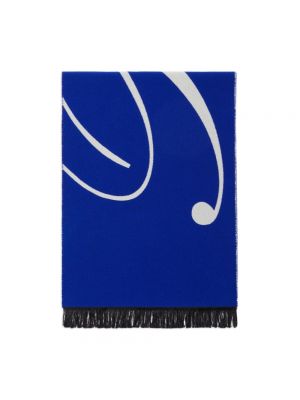 Bufanda de lana de seda Burberry azul