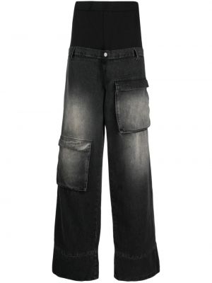 Czarne spodnie cargo Spencer Badu