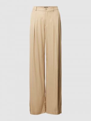 Spodnie z wiskozy Lauren Ralph Lauren beżowe