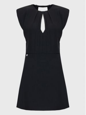 Slim fit koktejlové šaty Kontatto černé