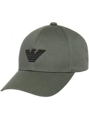 Zielona czapka z daszkiem Emporio Armani