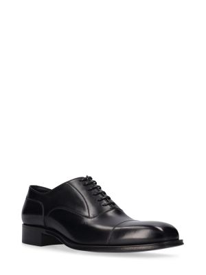 Pantofi cu șireturi din piele din dantelă Tom Ford negru