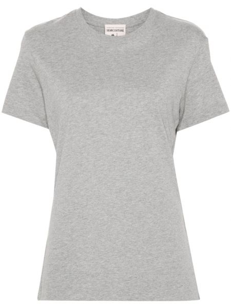 Trøje t-shirt Semicouture grå