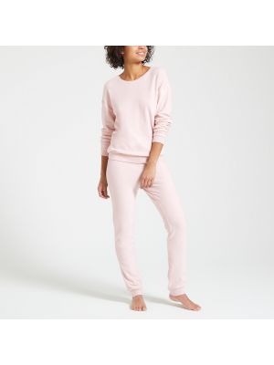 Pijama de algodón de modal Petit Bateau rosa
