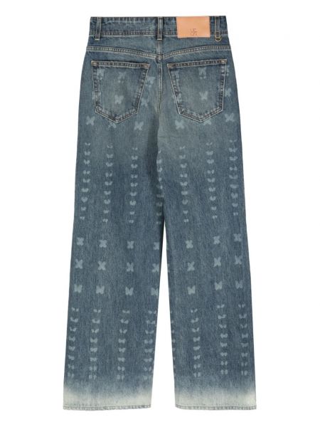 Jeansy relaxed fit Ulla Johnson niebieskie