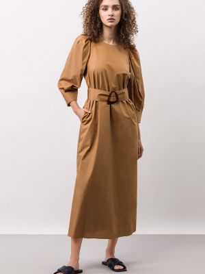 Бавовняна сукня міді Ivy Oak коричнева