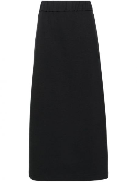 Midi φούστα από ζέρσεϋ Moncler μαύρο