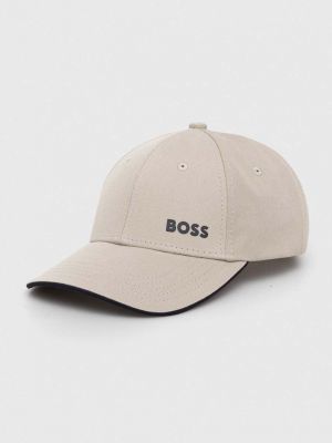 Памучна шапка с козирки Boss Green