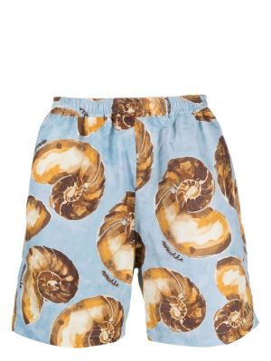 Shorts mit print Nanushka blau