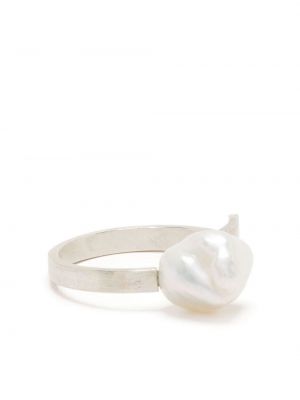Gyűrű gyöngyökkel Hsu Jewellery ezüstszínű