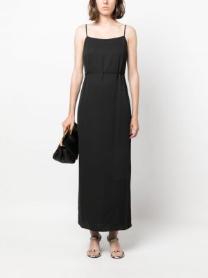 Krepové večerní šaty Calvin Klein černé