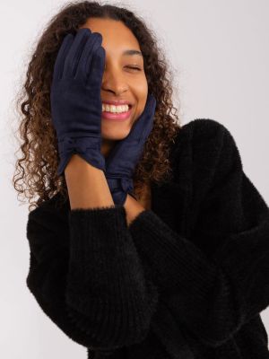 Rękawiczki Fashionhunters niebieskie
