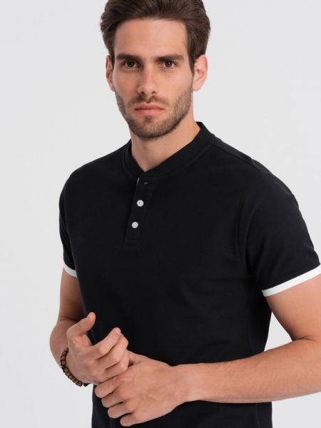 Poloshirt Ombre Clothing schwarz