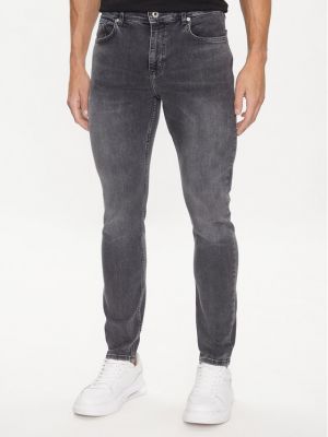 Priliehavé skinny fit džínsy Karl Lagerfeld Jeans sivá