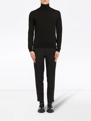 Džemperis ar augstu apkakli Prada melns