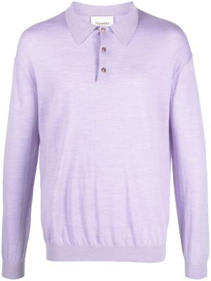 Vilnas polo krekls merino Nanushka violets