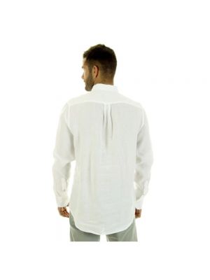 Lniana koszula Gant biała