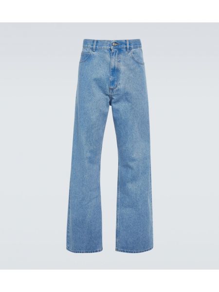 Høy midje straight jeans Marni blå