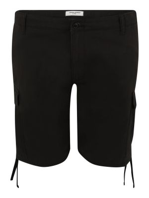 Cargo nohavice Jack & Jones Plus čierna