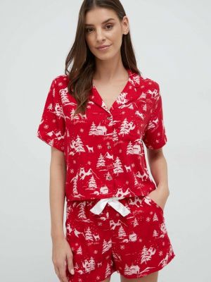 Пижама Hollister Co. червено