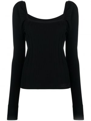 Džemperis ar platām piedurknēm Karl Lagerfeld melns