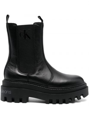 Chelsea boots à plateforme Calvin Klein noir
