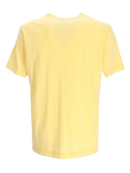 T-shirt mit print mit rundem ausschnitt Boss gelb