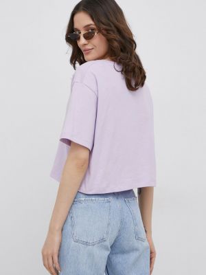 Bavlněné tričko Ocay fialové